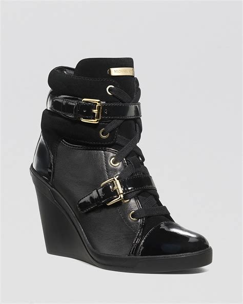 michael kors wedge tennis shoes|Michael Kors booties wedge.